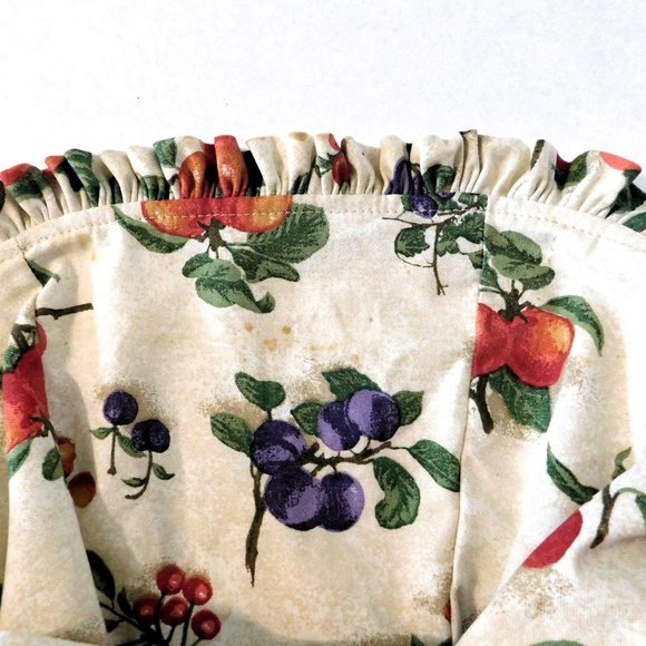 Longaberger 1999 Rectangle Chore Basket Handles Fabric Plastic Liners - Picture 12 of 12